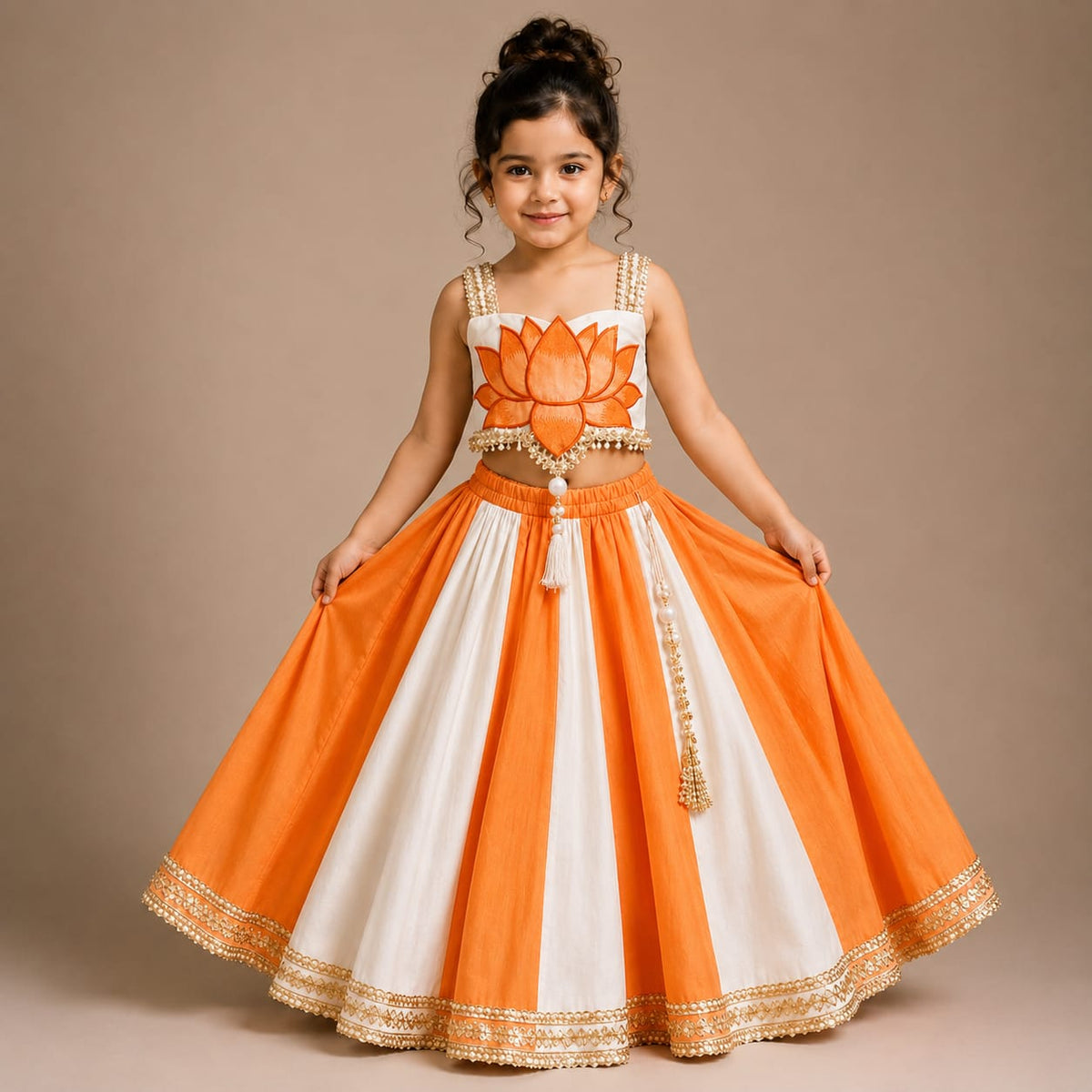 Pre Order: Radha Kamal Lehenga Set
