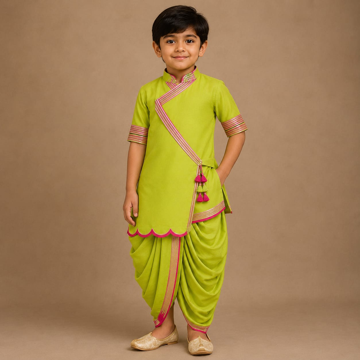 Pre Order: Pista Gulab Kurta Set