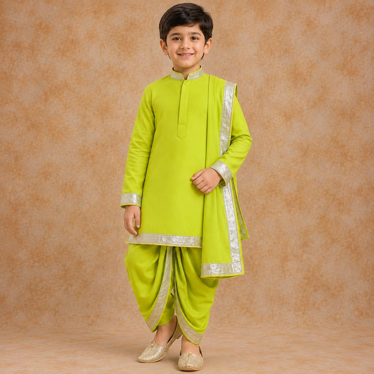 Pre Order: Lime Rajkumar Kurta Set
