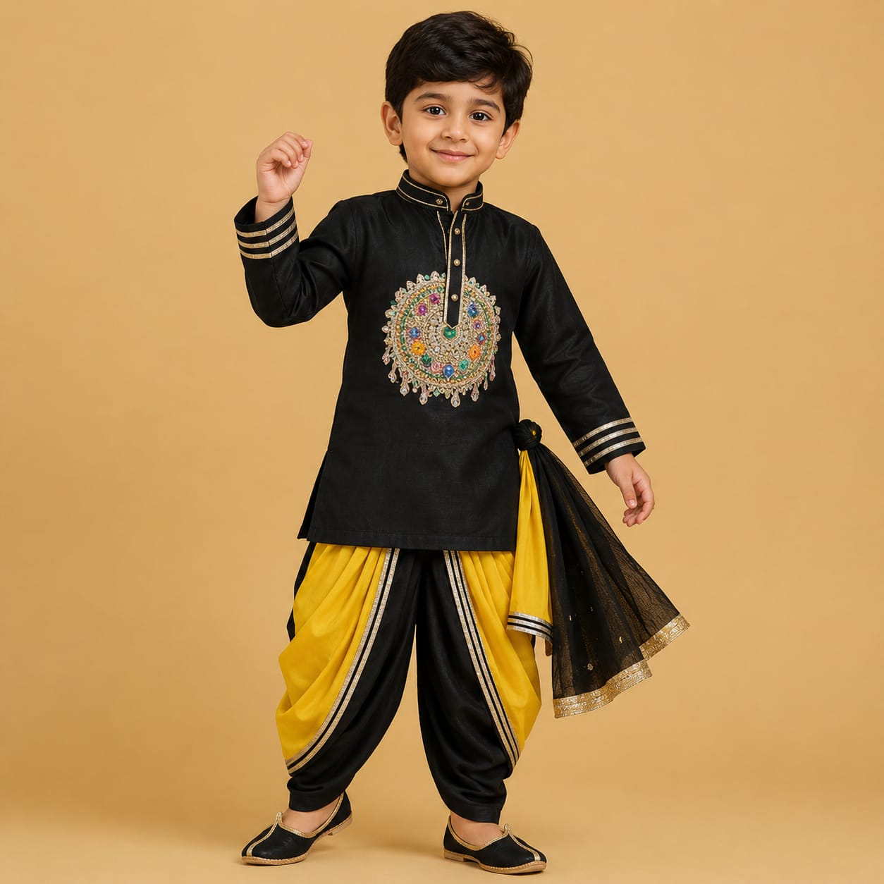 Pre Order: Sunehri Shyam Kurta Set