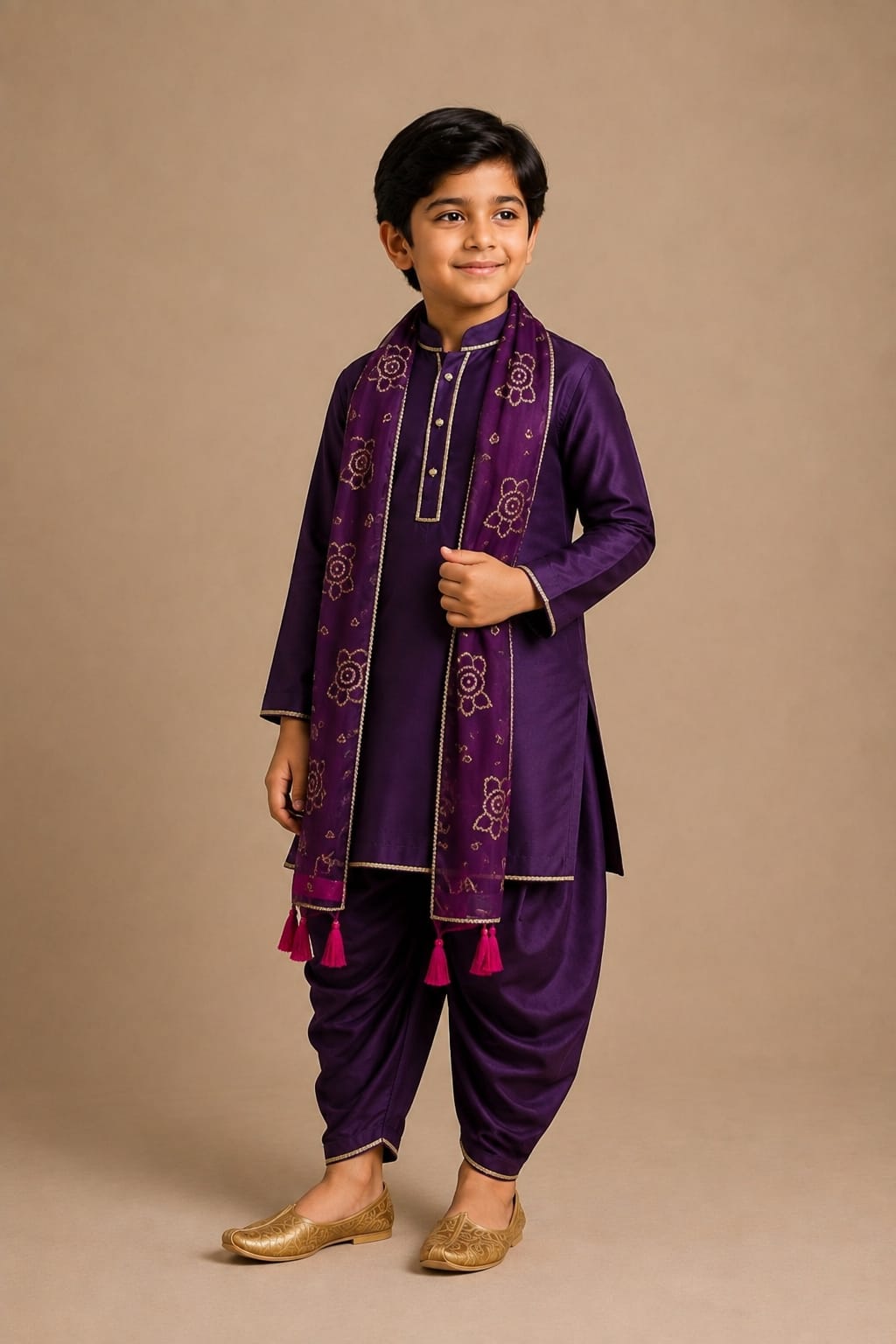 Pre Order: Shahi Jamawar Kurta Set