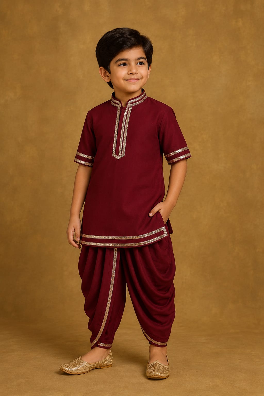 Pre Order: Rudra Raj Kurta Set