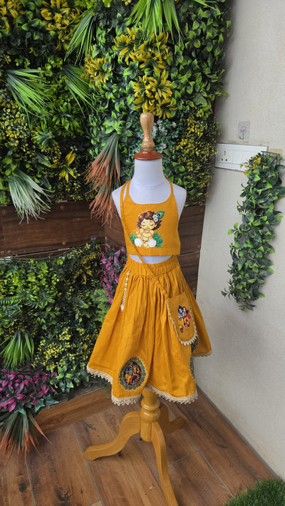 Pre Order : Radha Madhav Kesari Lehenga