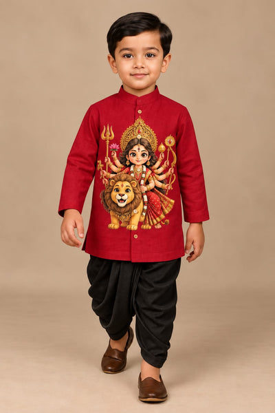 Pre Order: Durga Veer Kurta Set