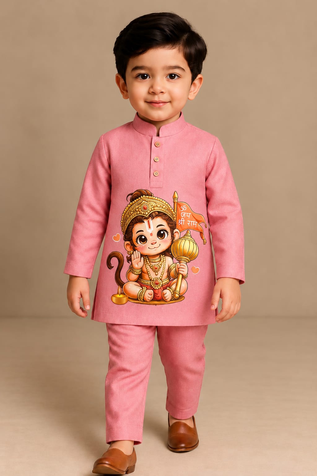Pre Order : Veer Hanuman Pink Set