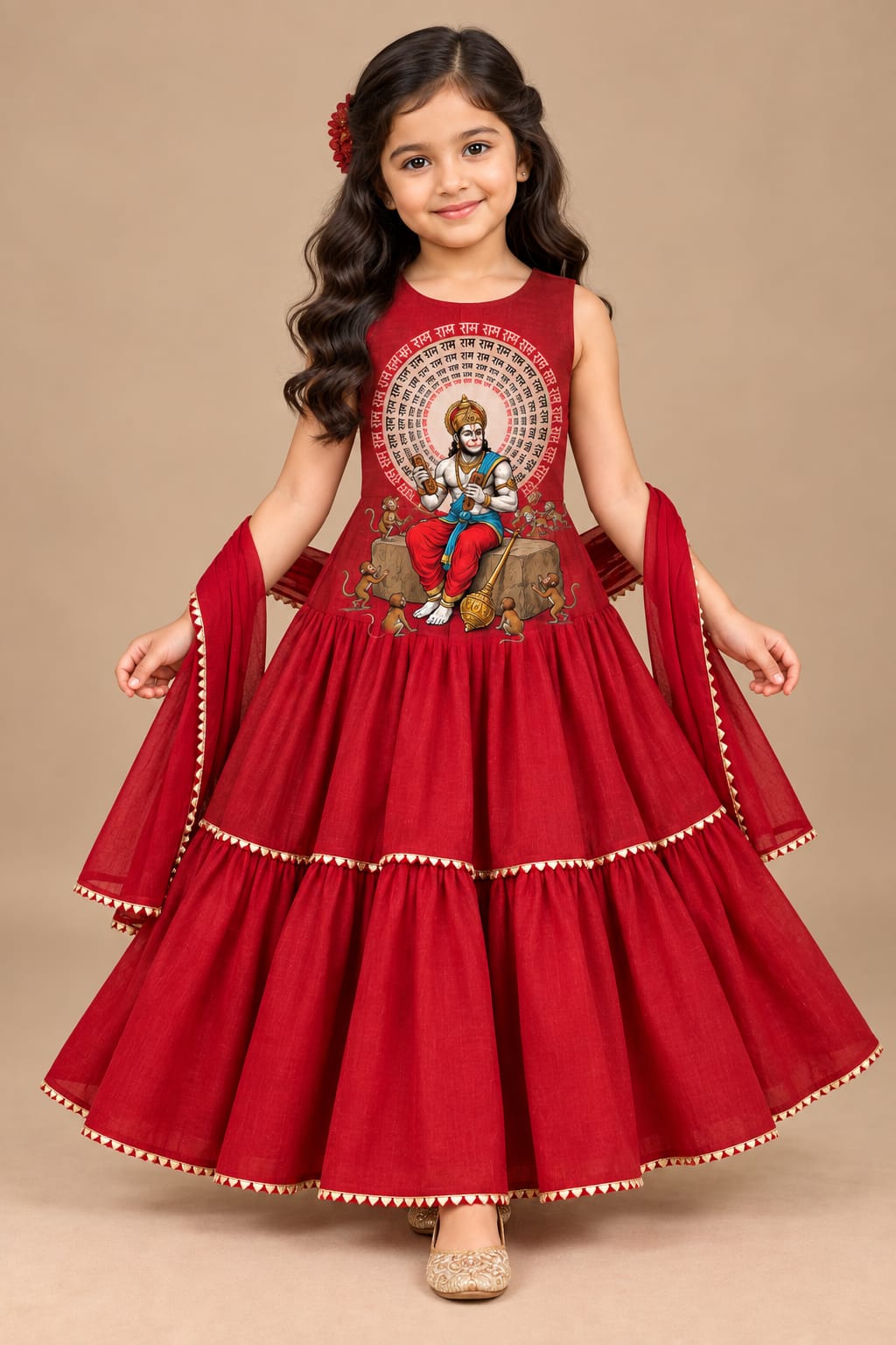 Pre Order: Bajrang Bhakti Gown
