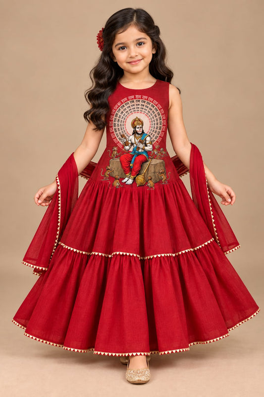 Pre Order: Bajrang Bhakti Gown