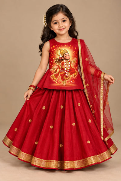Pre Order: Anjaneya Rajkumari Lehenga