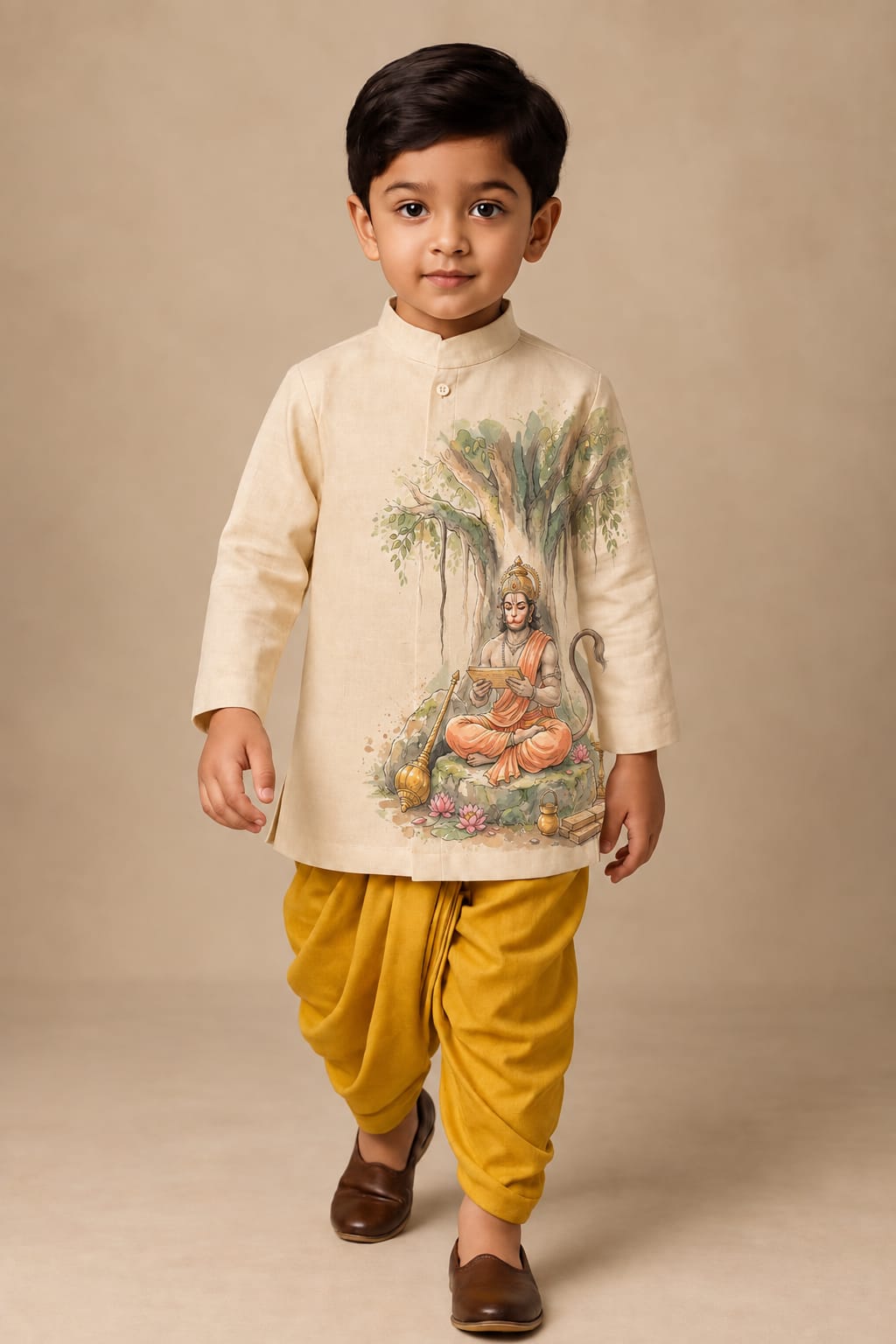 Pre Order : Anjaneya Heritage Kurta Dhoti Set