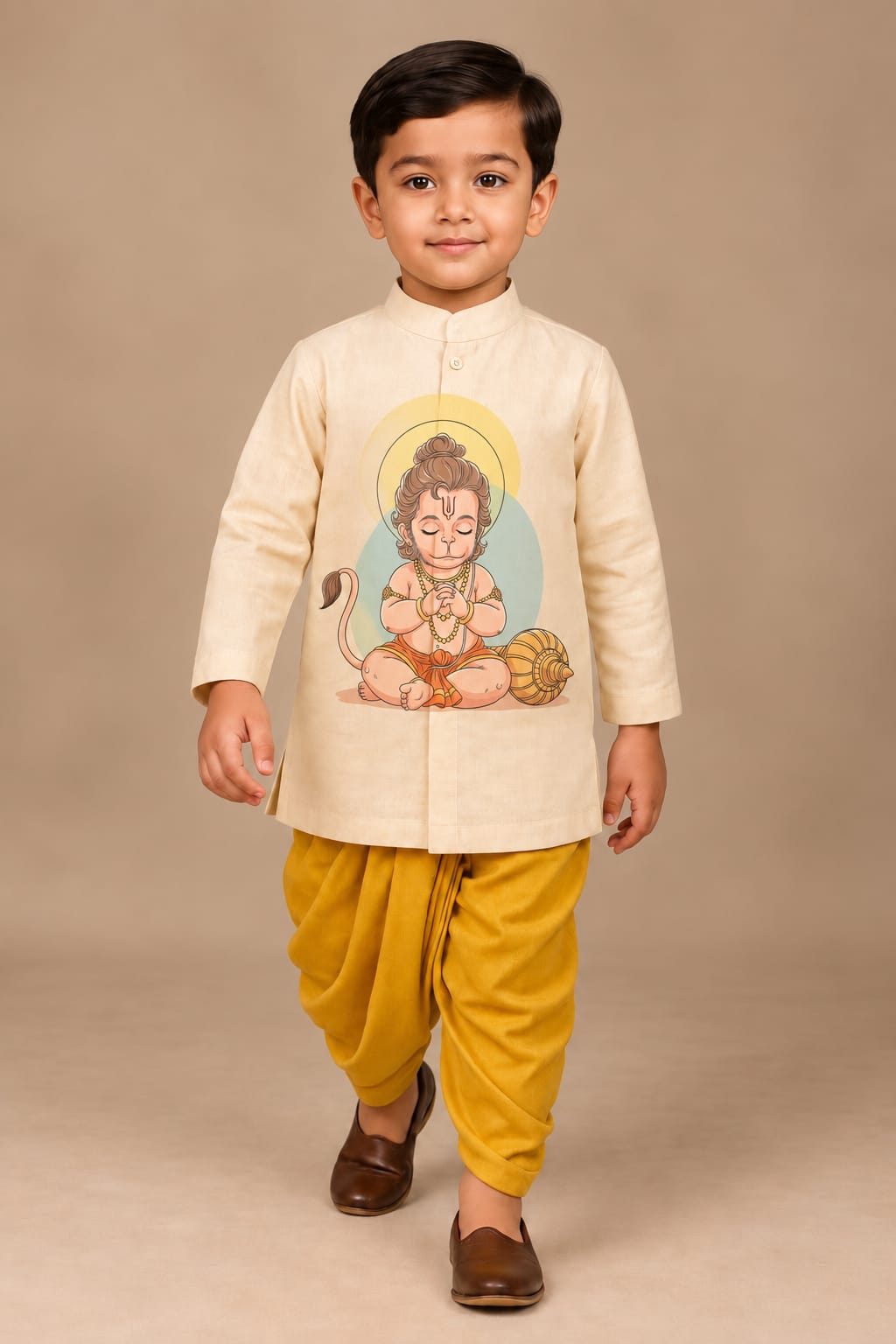 Pre Order : Bajrang Bhakti Kurta Set