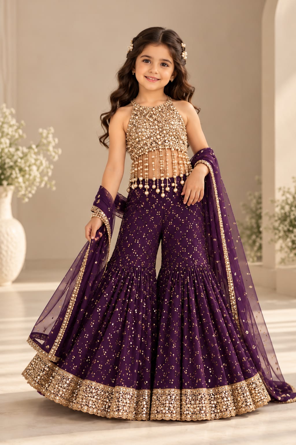 Pre Order: Amethyst Royale Sharara