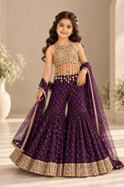 Pre Order: Amethyst Royale Sharara