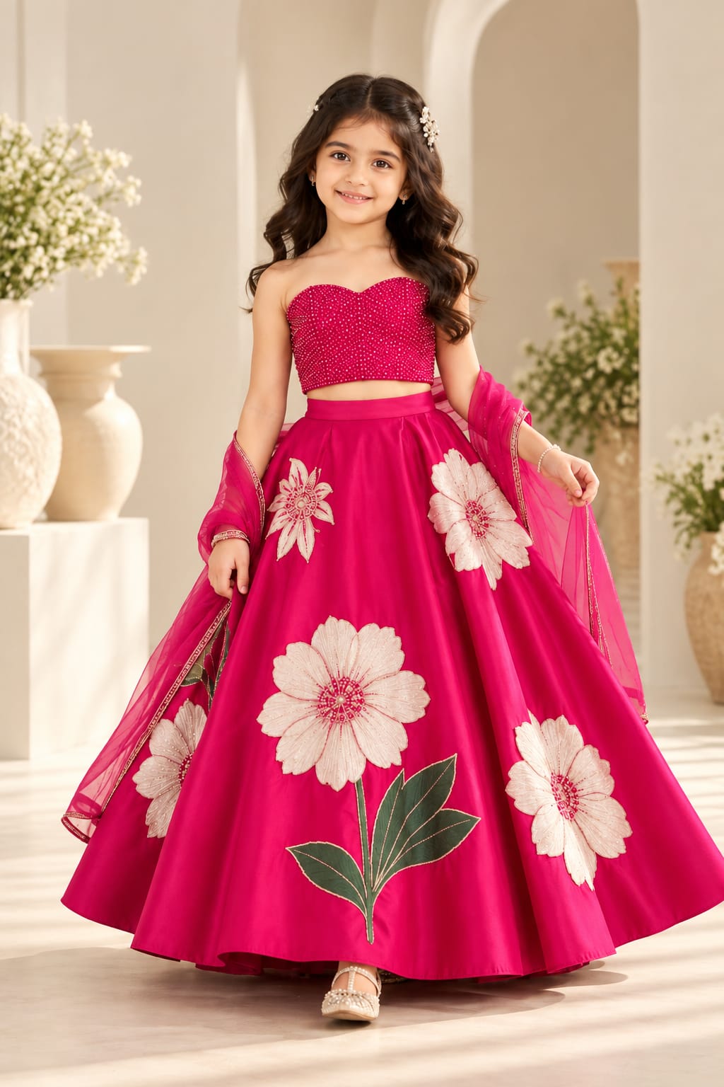 Pre Order: Gulabi Gulnaar Lehenga