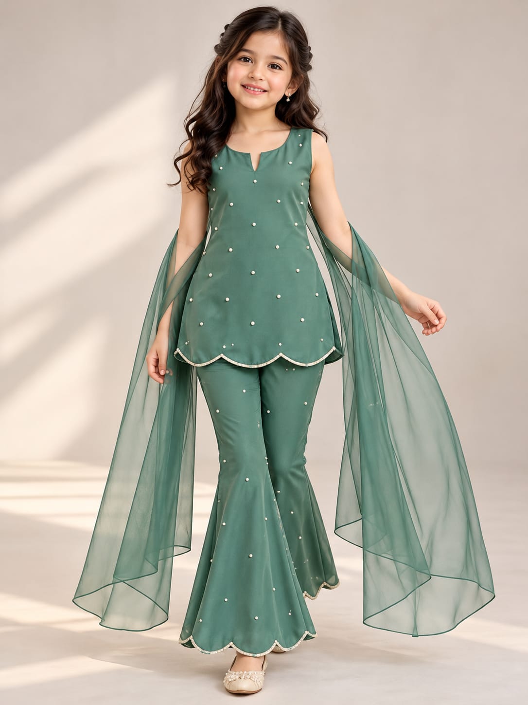 Pre Order : Emerald Mist Sharara