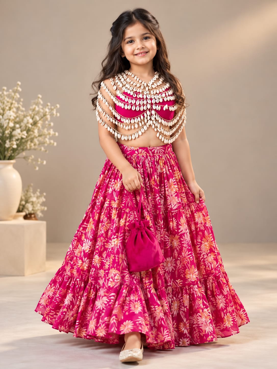 Pre Order: Gulabi Gulnaar Lehenga
