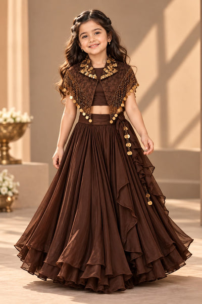 Pre Order: Cocoa Royale Lehenga
