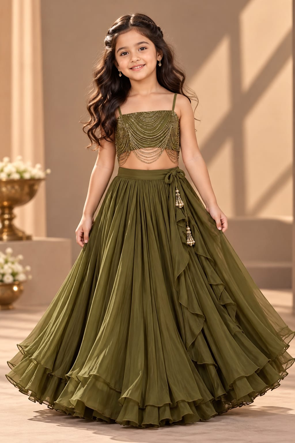 Pre Order: Olive Royale Lehenga