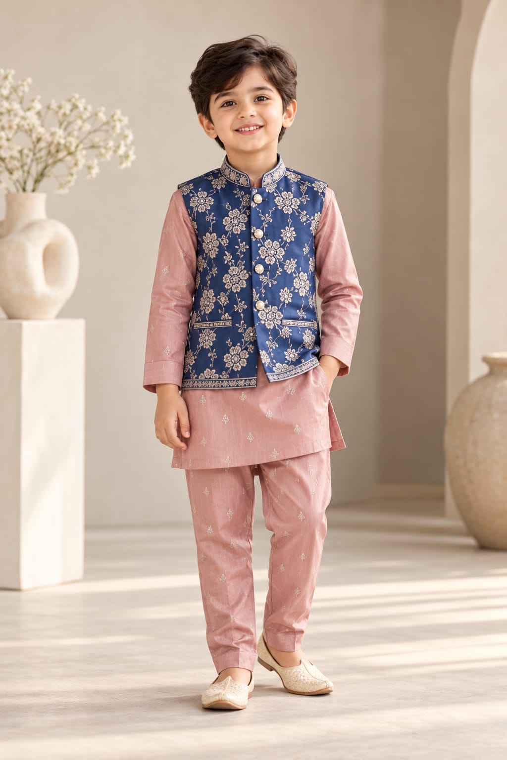 Pre Order: Blush & Blue Royale Kurta Set