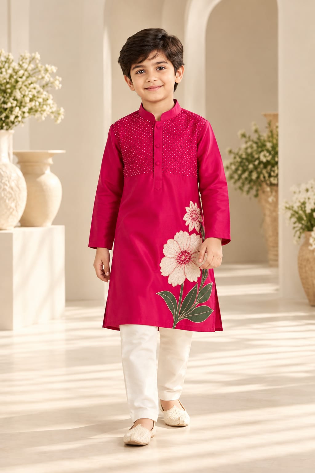 Pre Order: Ruby Bloom Royale Kurta Set