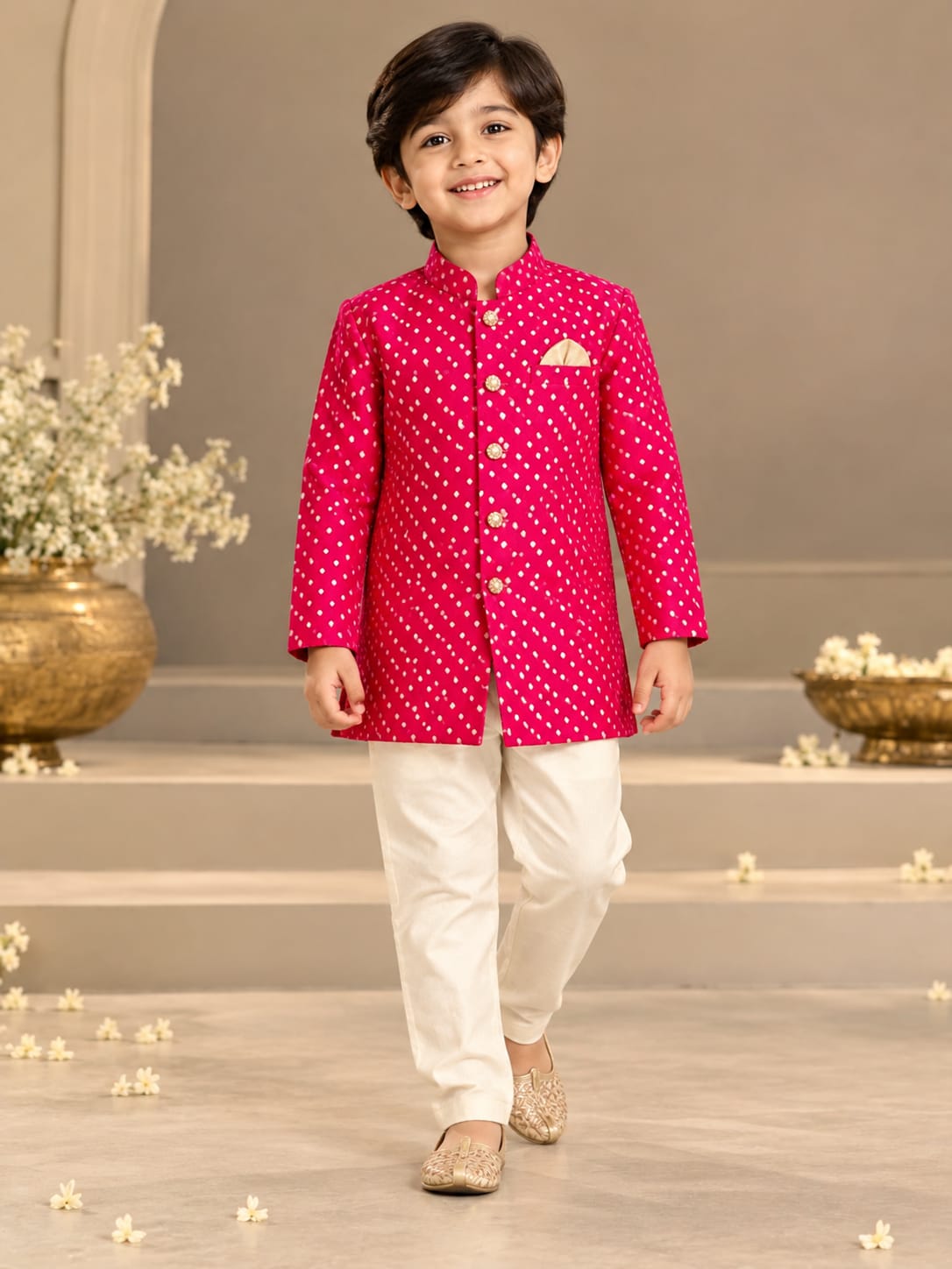 Pre Order: The Royal Bandhani Sherwani