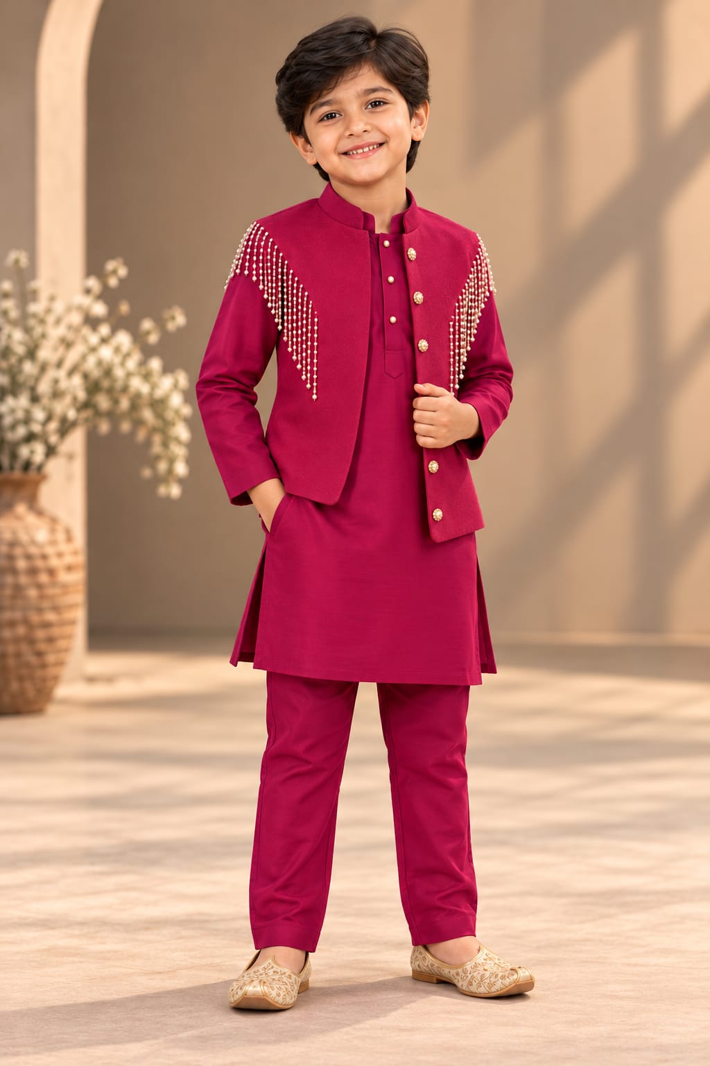 Pre Order: Prince Veer Ensemble Kurta Set