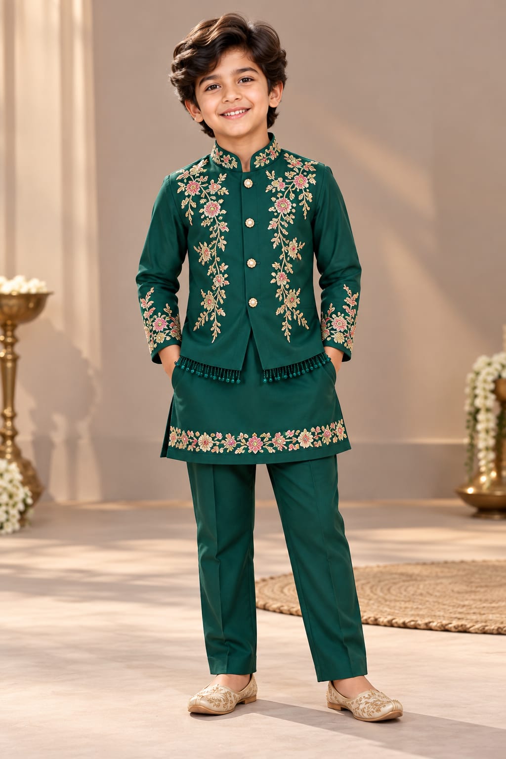 Pre Order: The Emerald Prince Kurta Set
