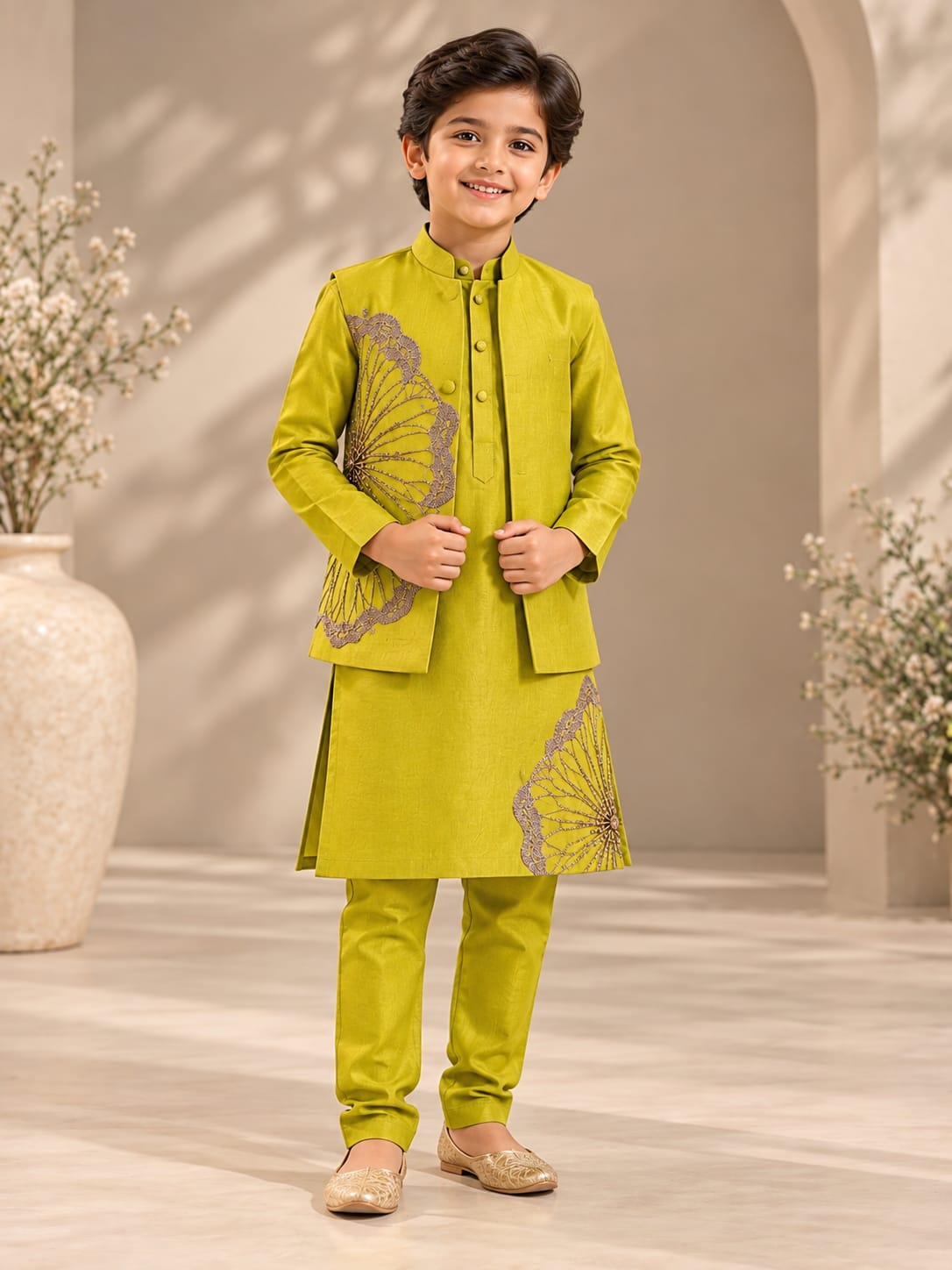 Pre Order: Lime Royale Kurta Set
