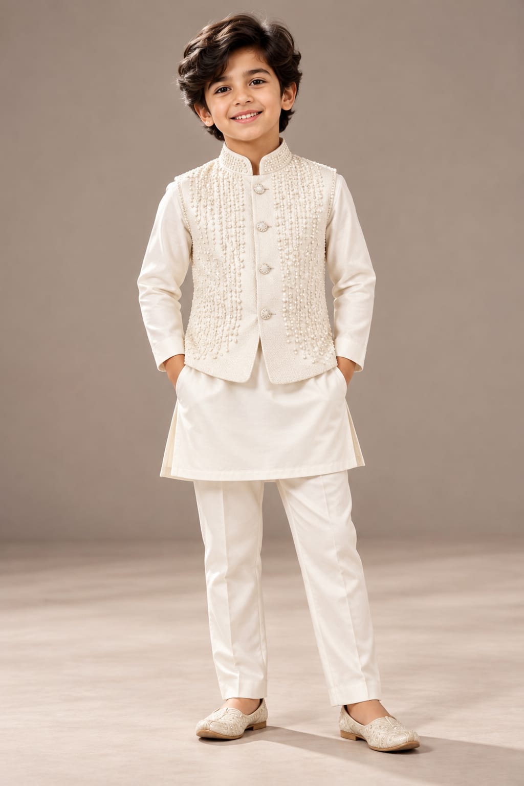 Pre Order: Pearl Prince Kurta set