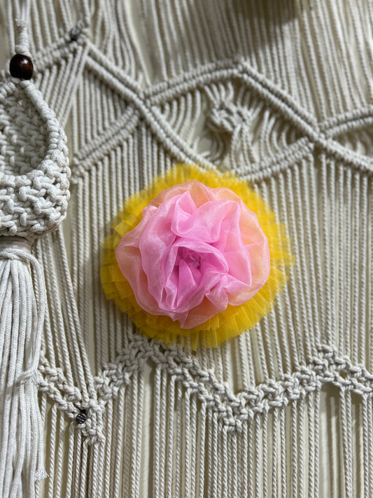 Organza Ruffle Hair Clip