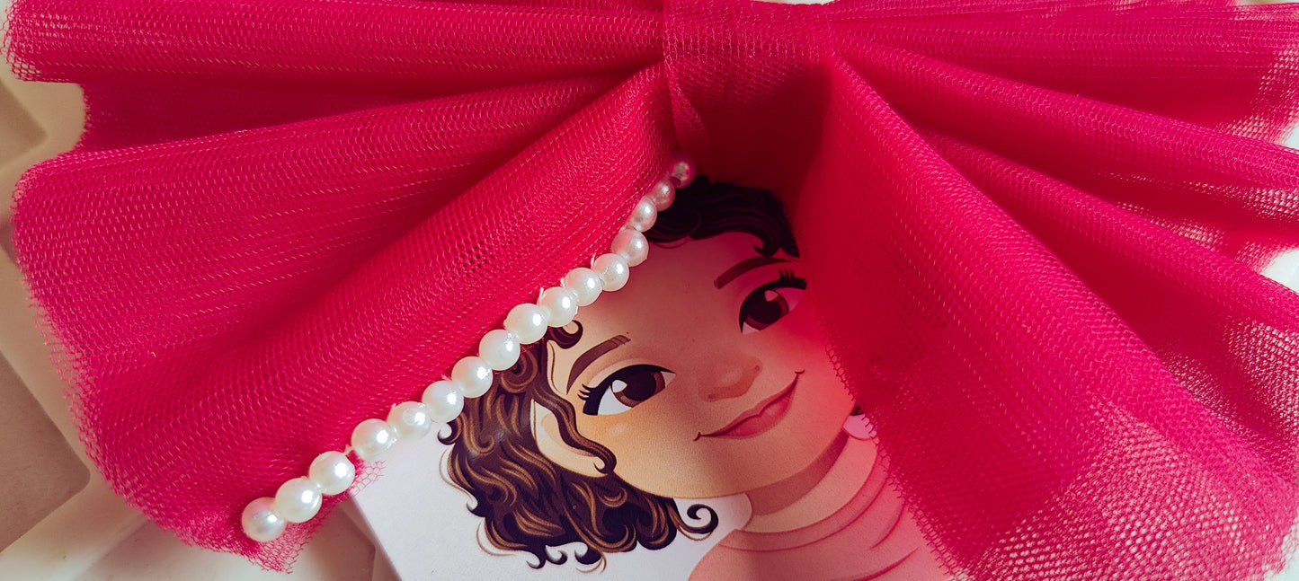 Pink Pearl Bow Hairclip