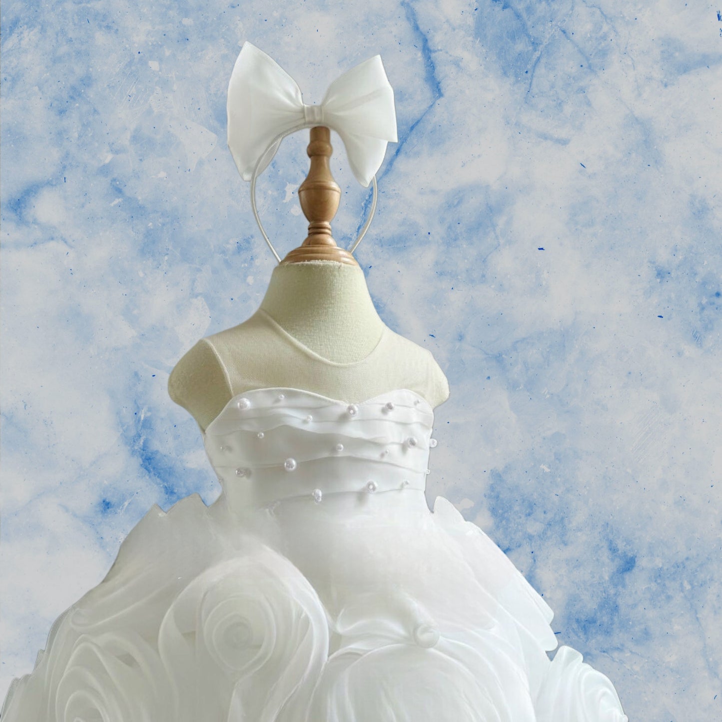 Pre Order: Lily White Orgenza Dress