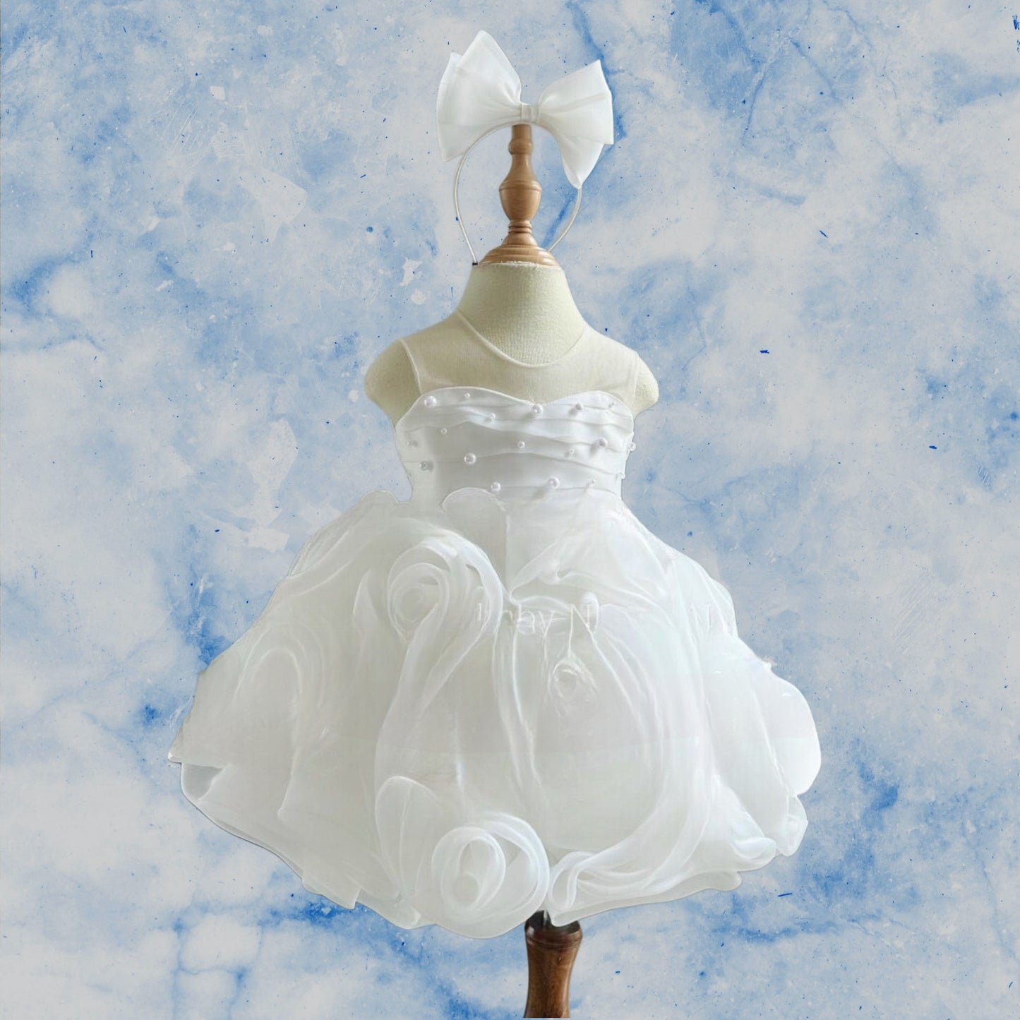 Pre Order: Lily White Orgenza Dress