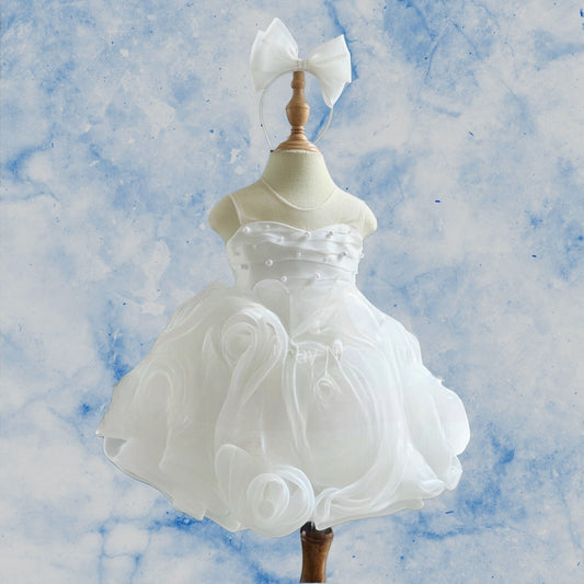Pre Order: Lily White Orgenza Dress