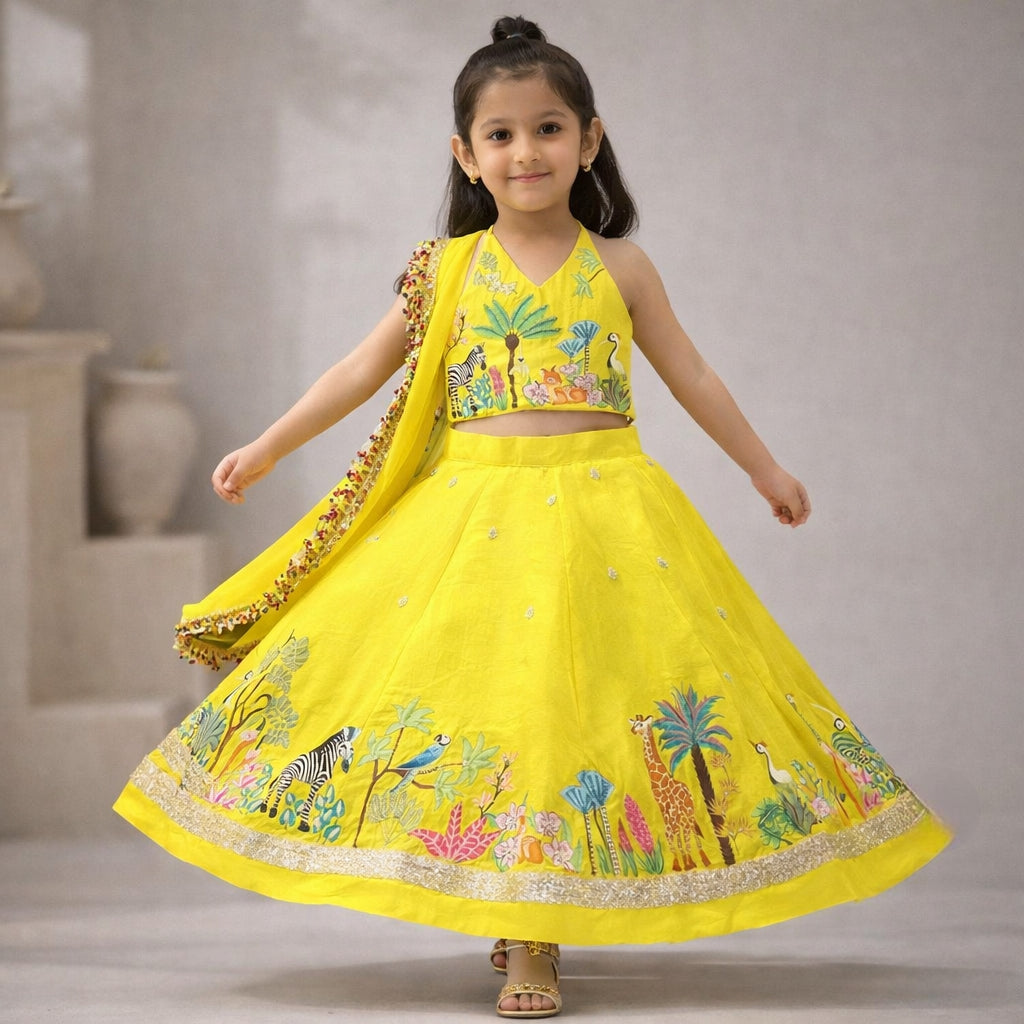 Pre Order: Jungle Jashn Lehenga Set