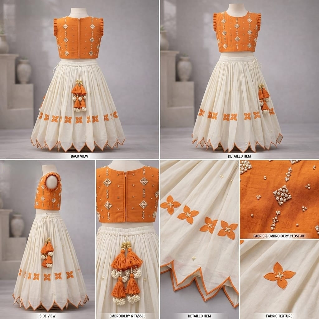 Pre Order: Phool Rang Leher Lehenga Set