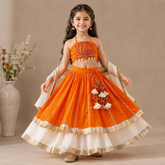 Pre Order : Kesariya Noor Lehenga Set