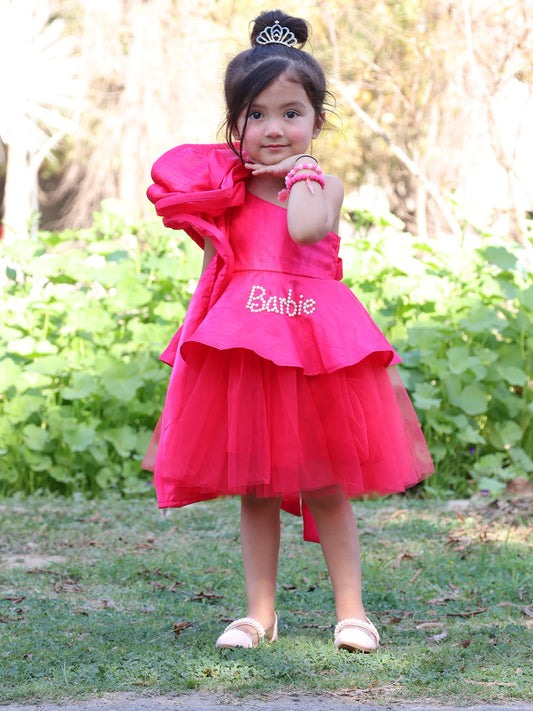 Pre Order: Stunning Swirl Ruffled One Shoulder Layered Dress