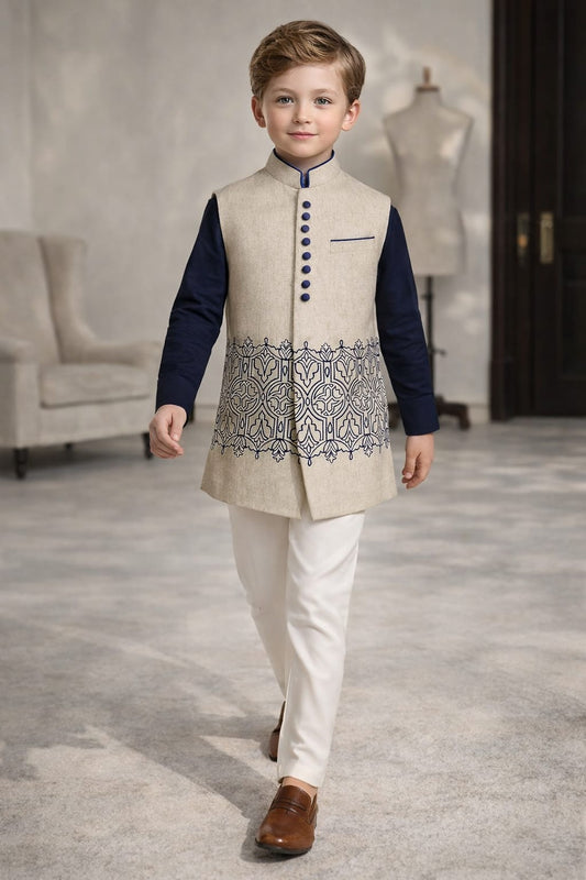Pre Order: Classic Charm Kurta Set With Jacket