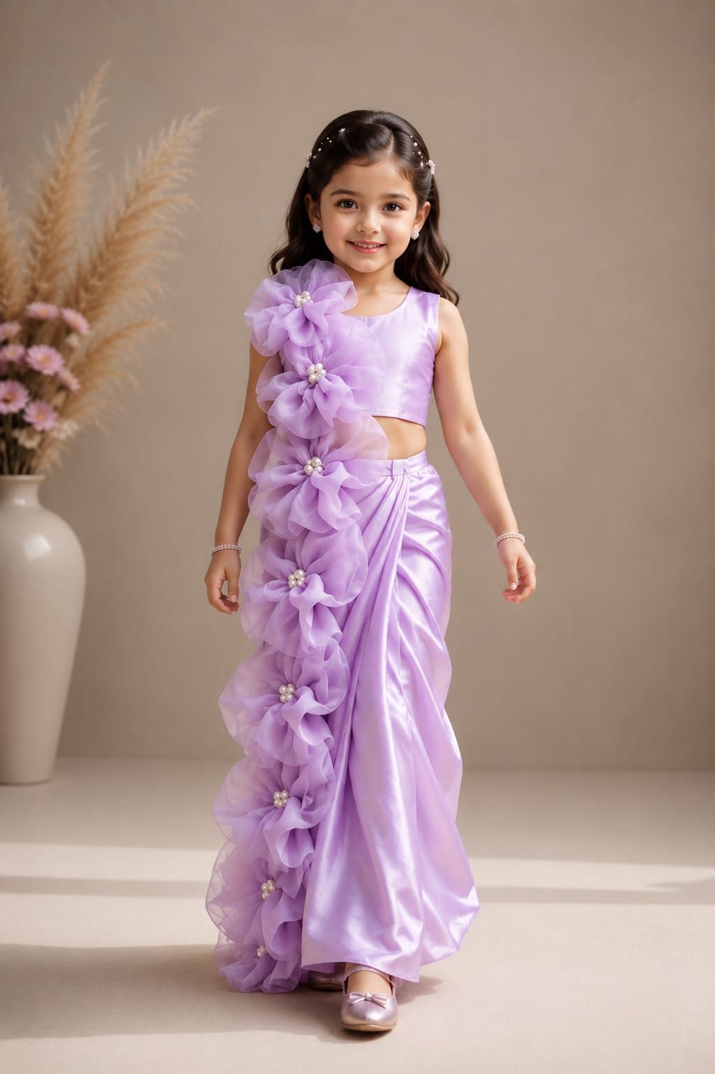 Petal Charm Lilac Saree