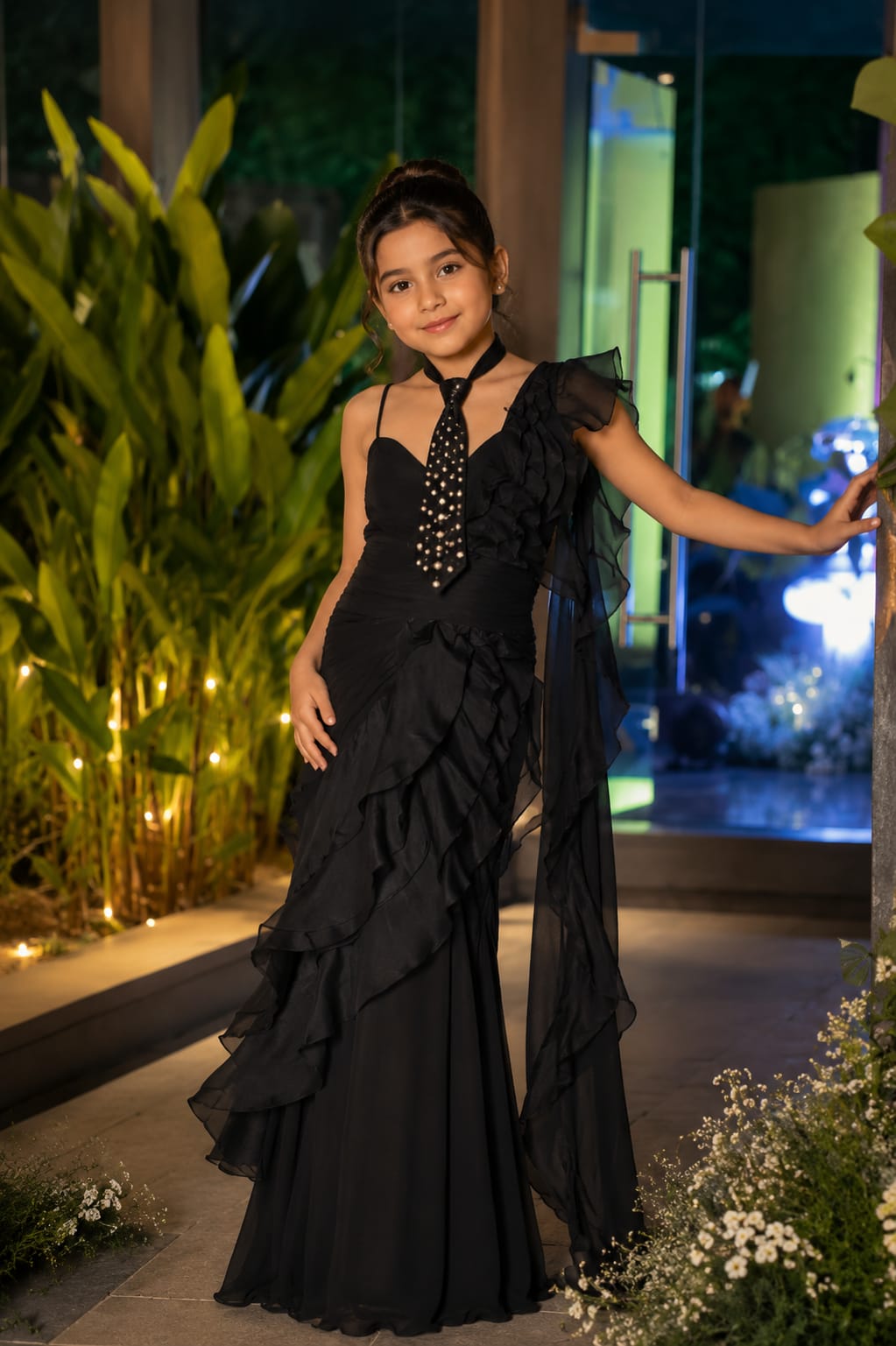 Black Tie Ruffle Princess