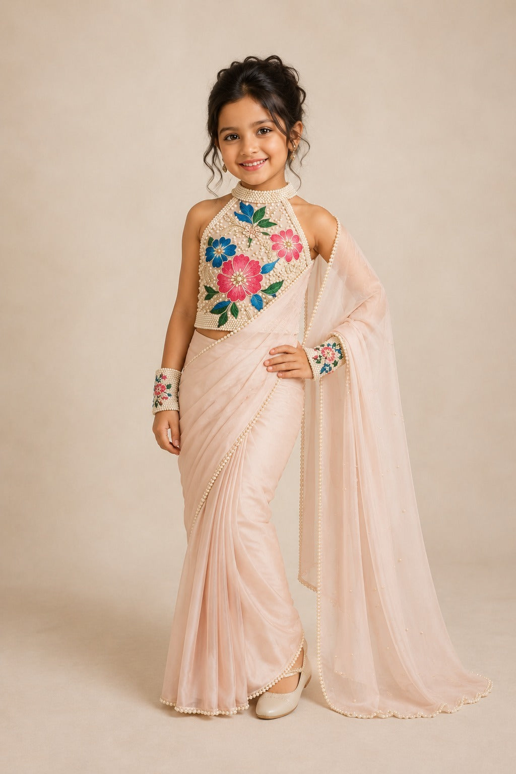 The Contemporary Blush Saree