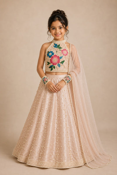 Blush Pearl Shower Lehenga