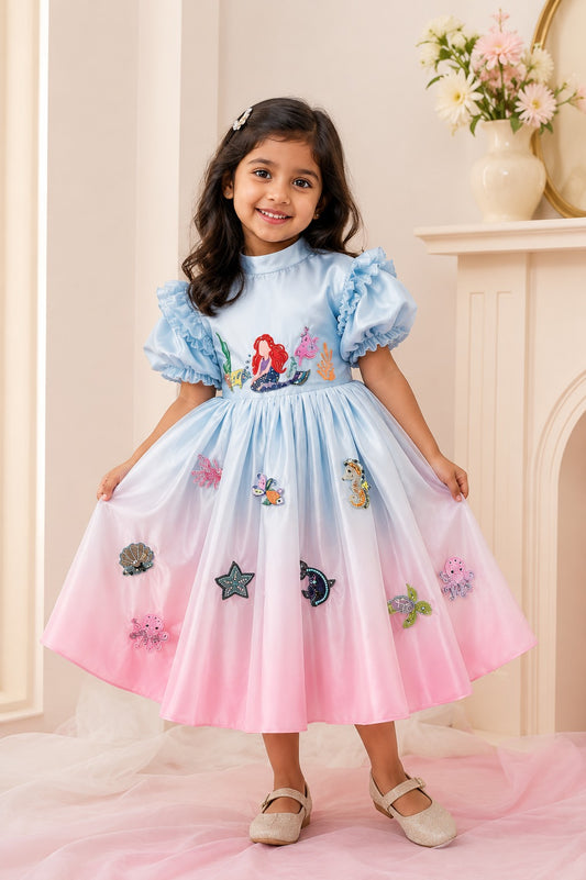 The Little Mermaid Ombre Frock