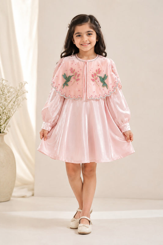 Blush Nectar Cape Dress
