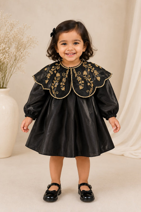The Enchanted Dusk Capelet Dress