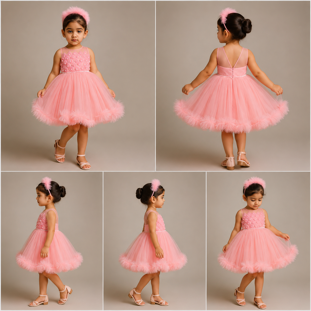 Pre Order: Lovely Pink Net Dress