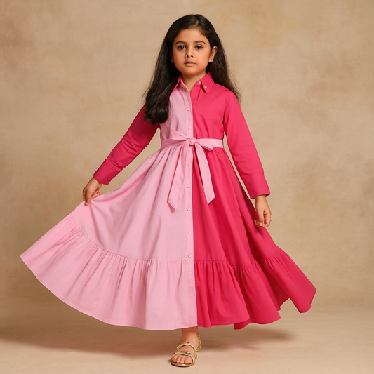 Pre Order: Pink Cotton Dress