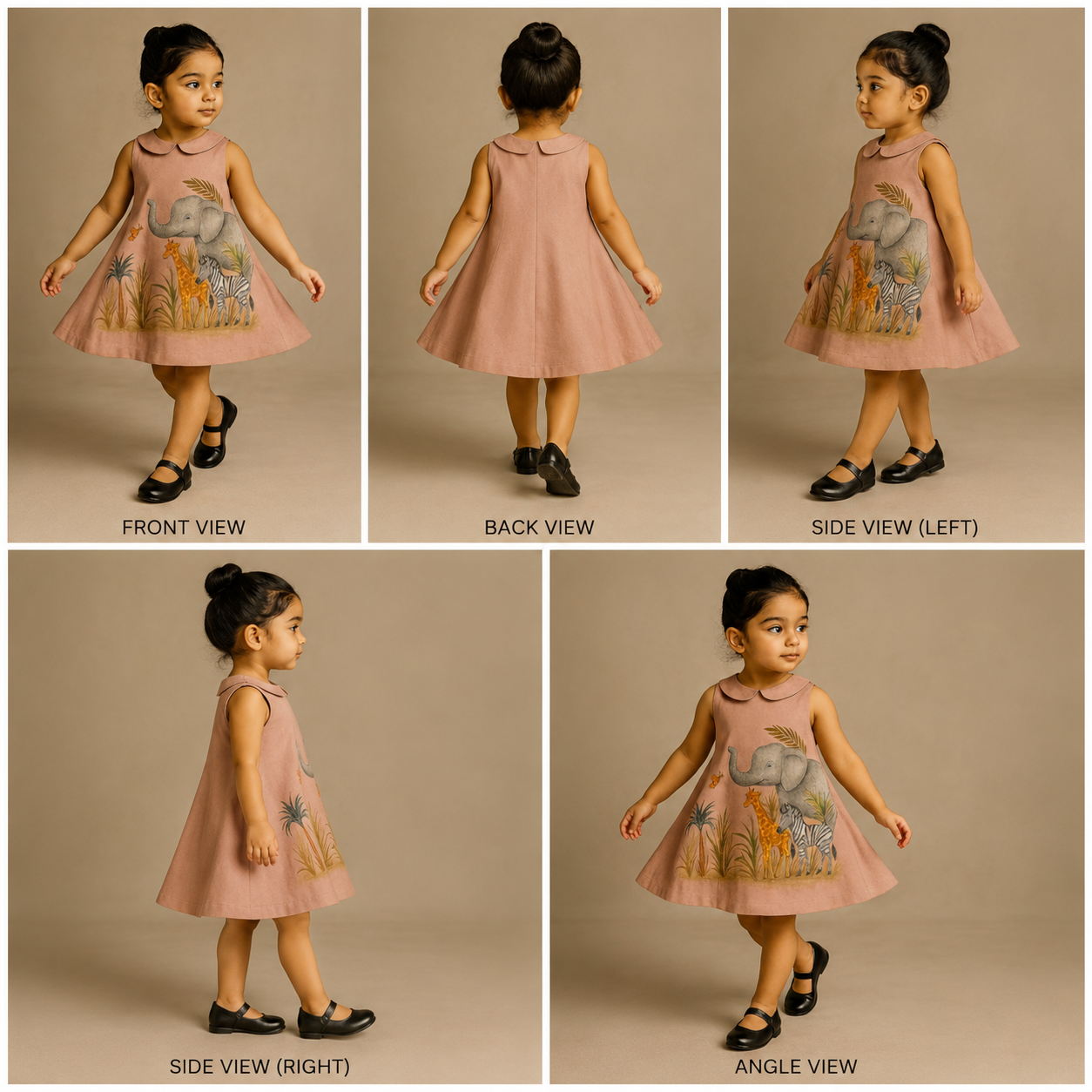 Pre Order Onion pink Jungle Hand painted Dress