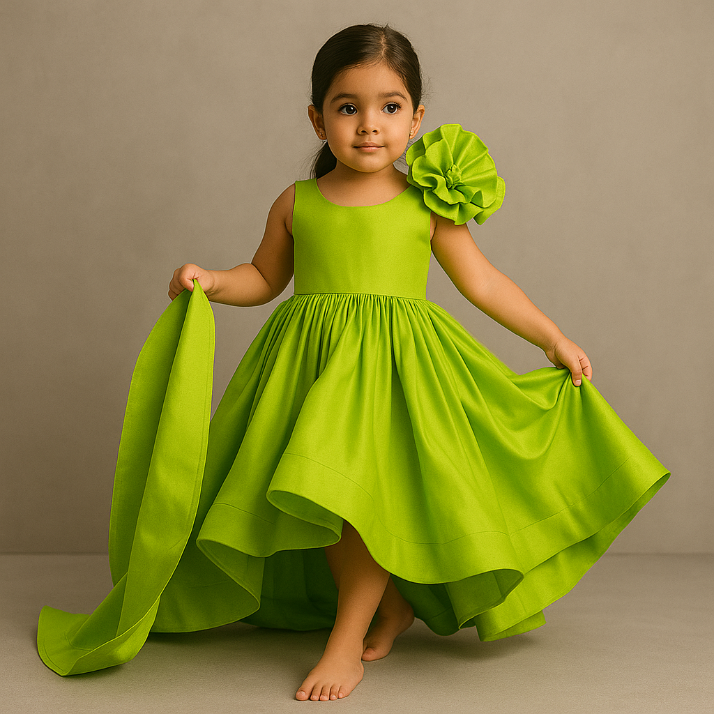 Pre Order: High Low Ruffles Enhanced Gown