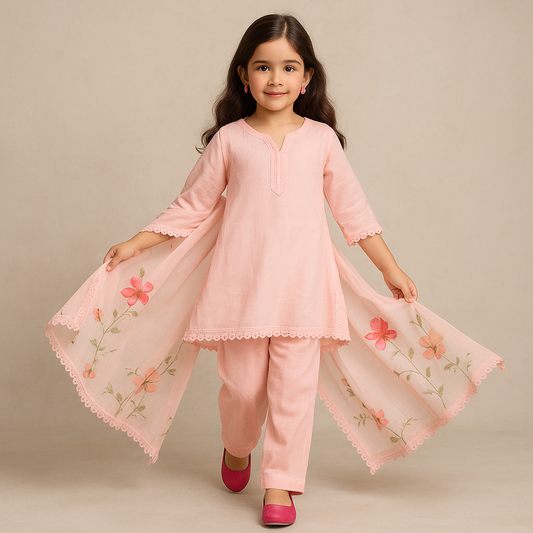 Pre Order: Pink Kurti Suit Set
